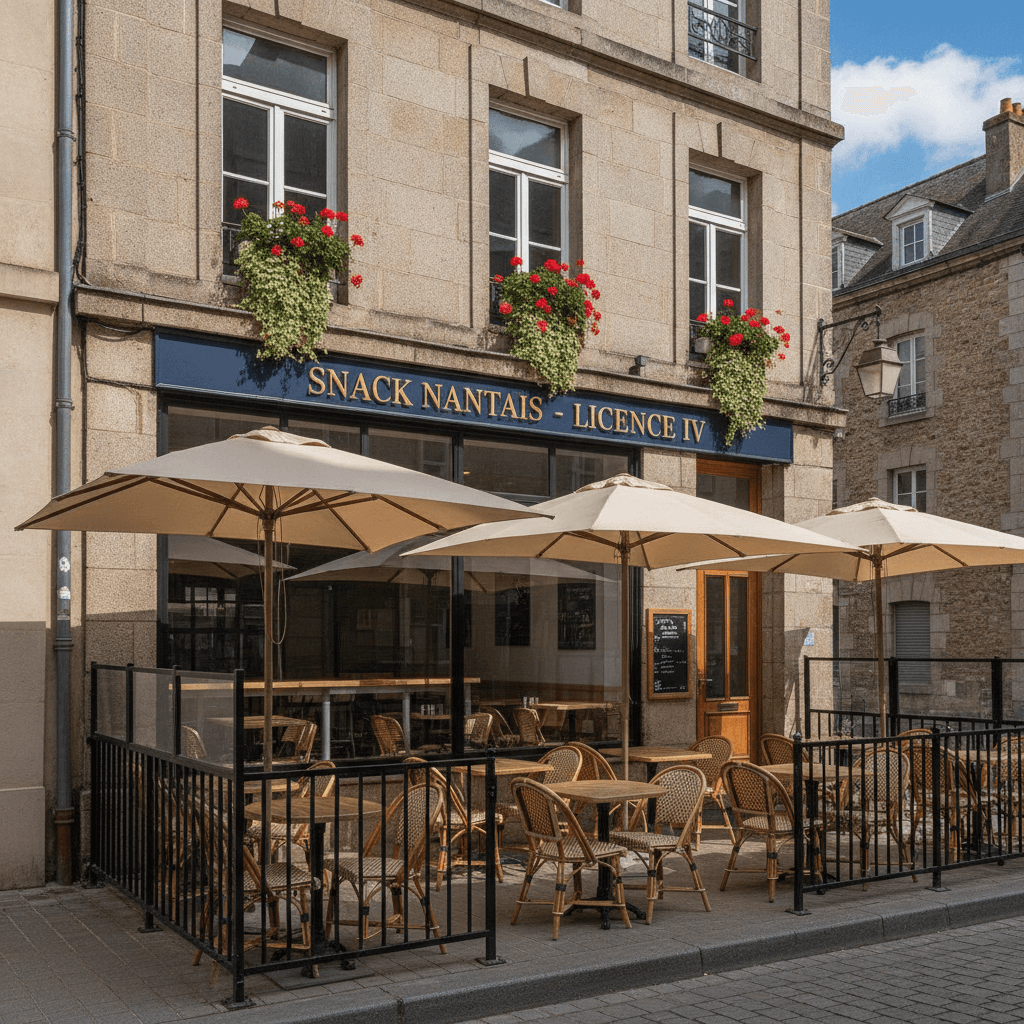Snack à Nantes : terrasse - licence IV