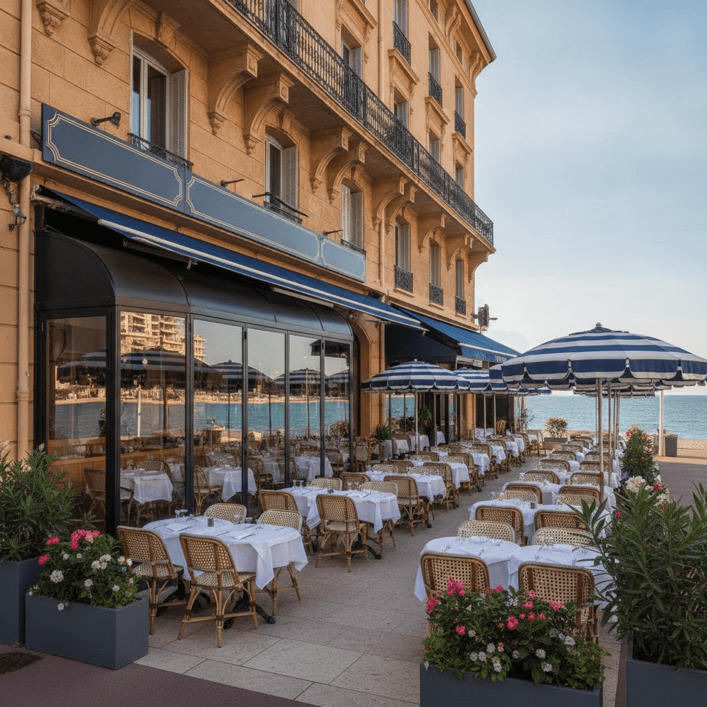 Restaurant à Nice : terrasse - extraction