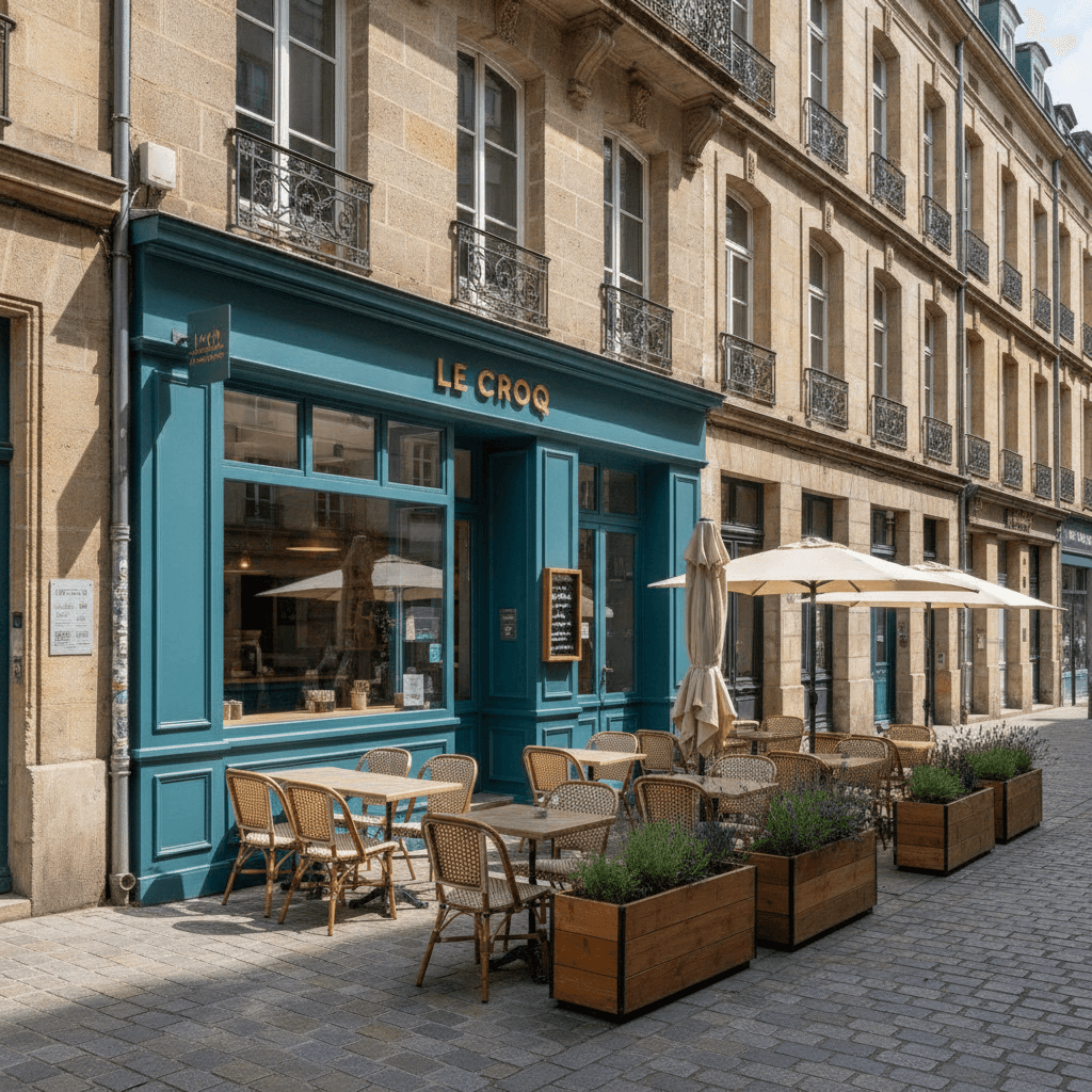 Fast-food 150m² à Nantes : terrasse - extraction