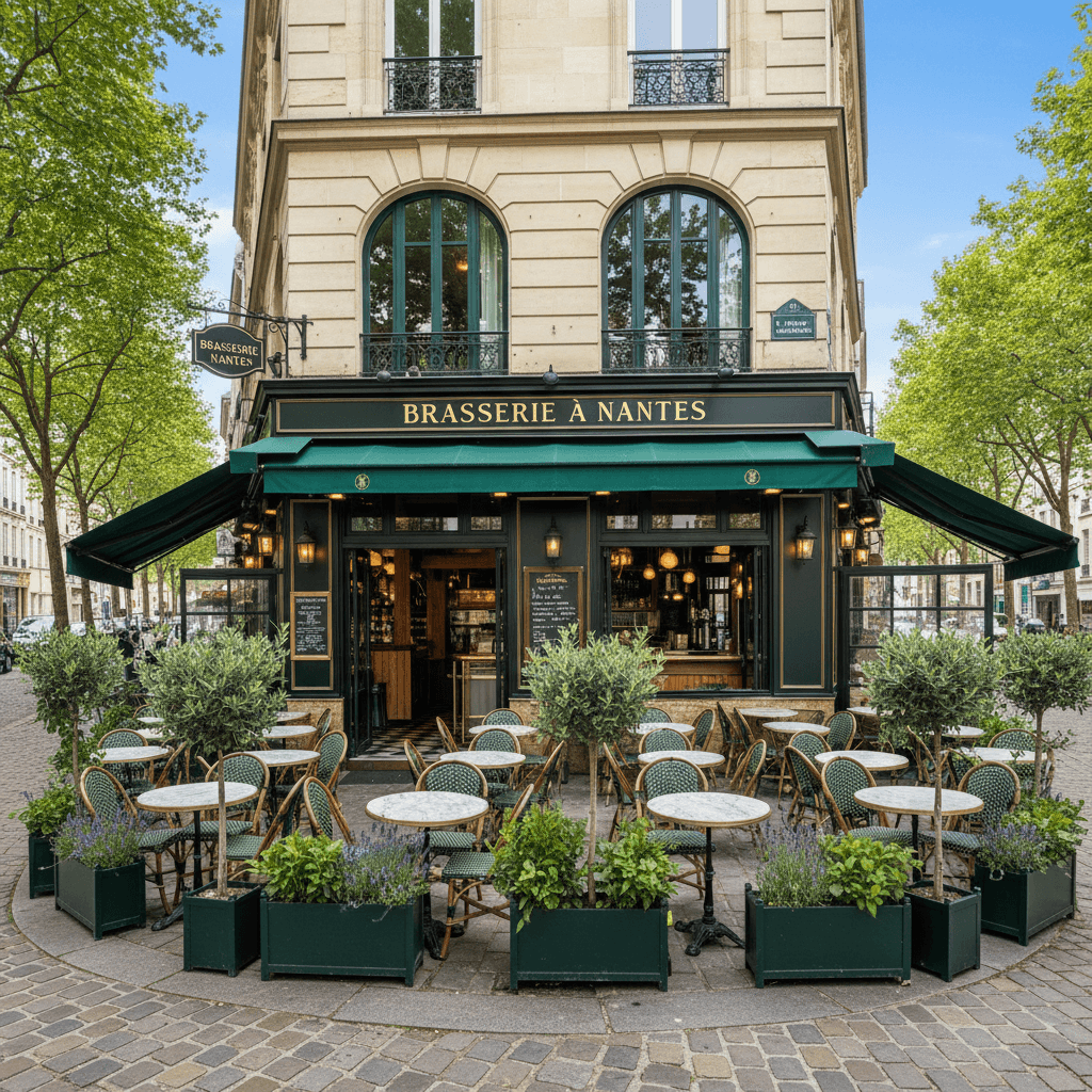 Bar-brasserie à Nantes : terrasse