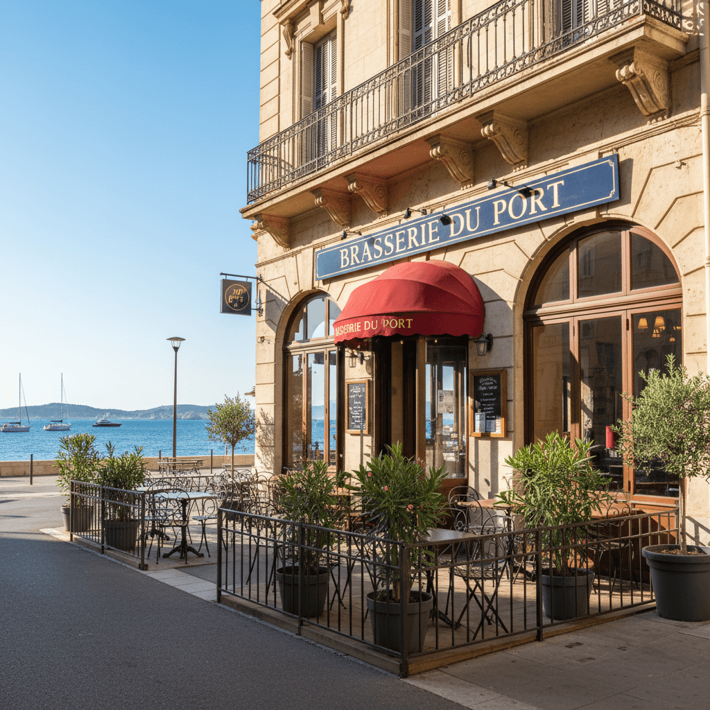 Bar-brasserie 900m² à Marseille : terrasse - licence IV