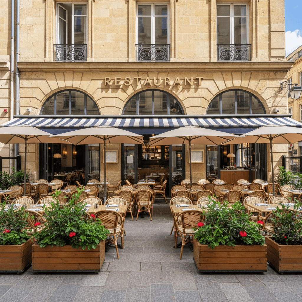 Restaurant 212m² à Bordeaux : terrasse - licence IV