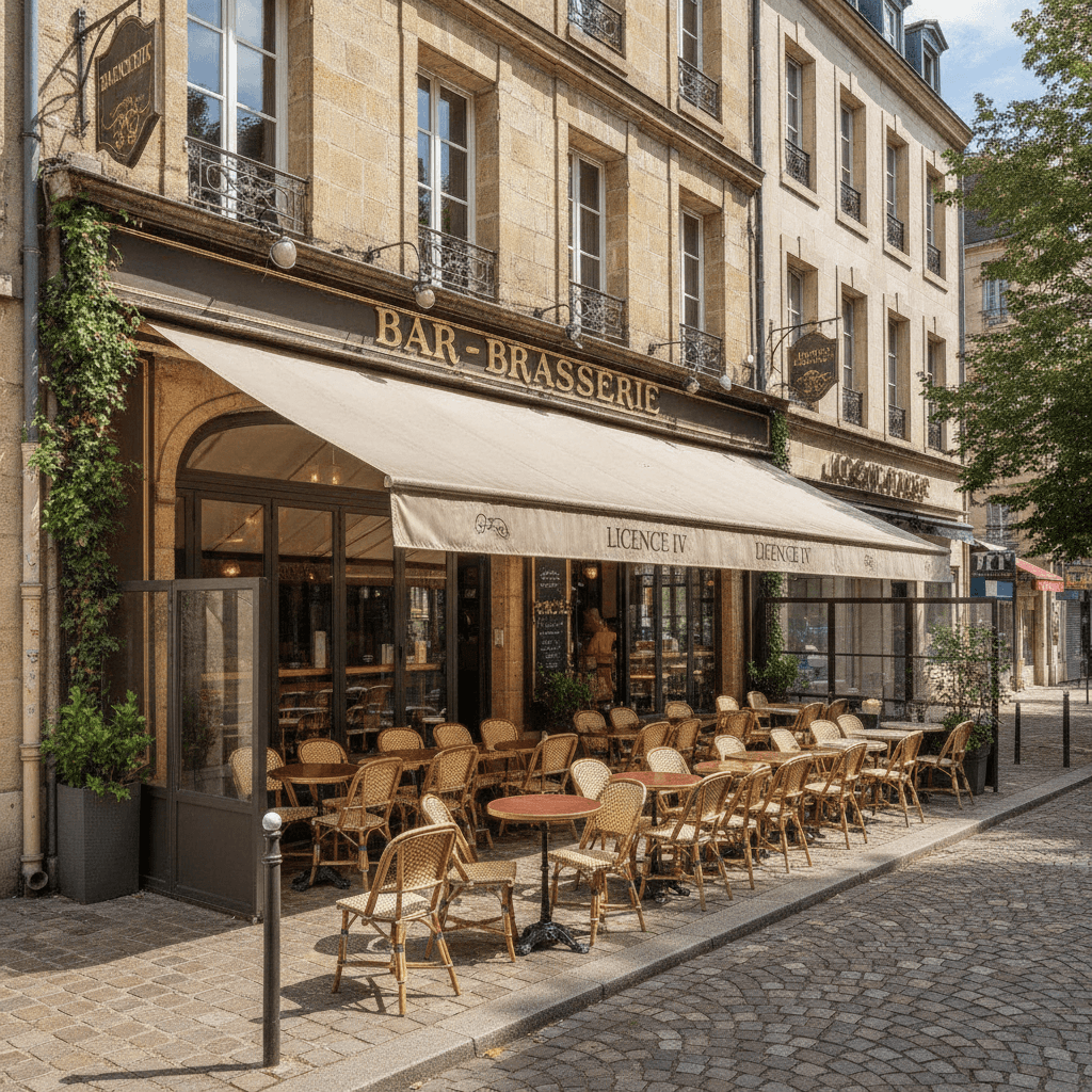 Bar-brasserie 130m² à Clermont-Ferrand : terrasse - licence IV