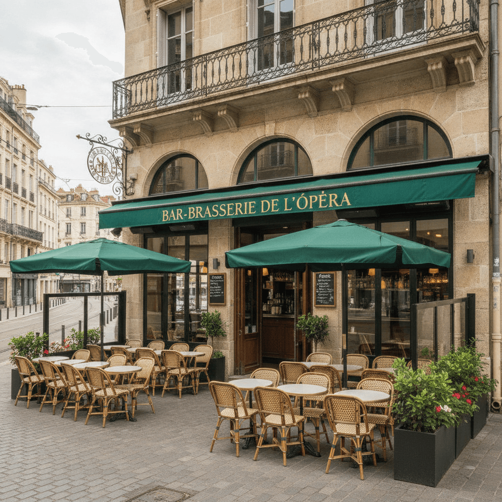 Bar-brasserie 100m² à Montpellier : terrasse - licence IV
