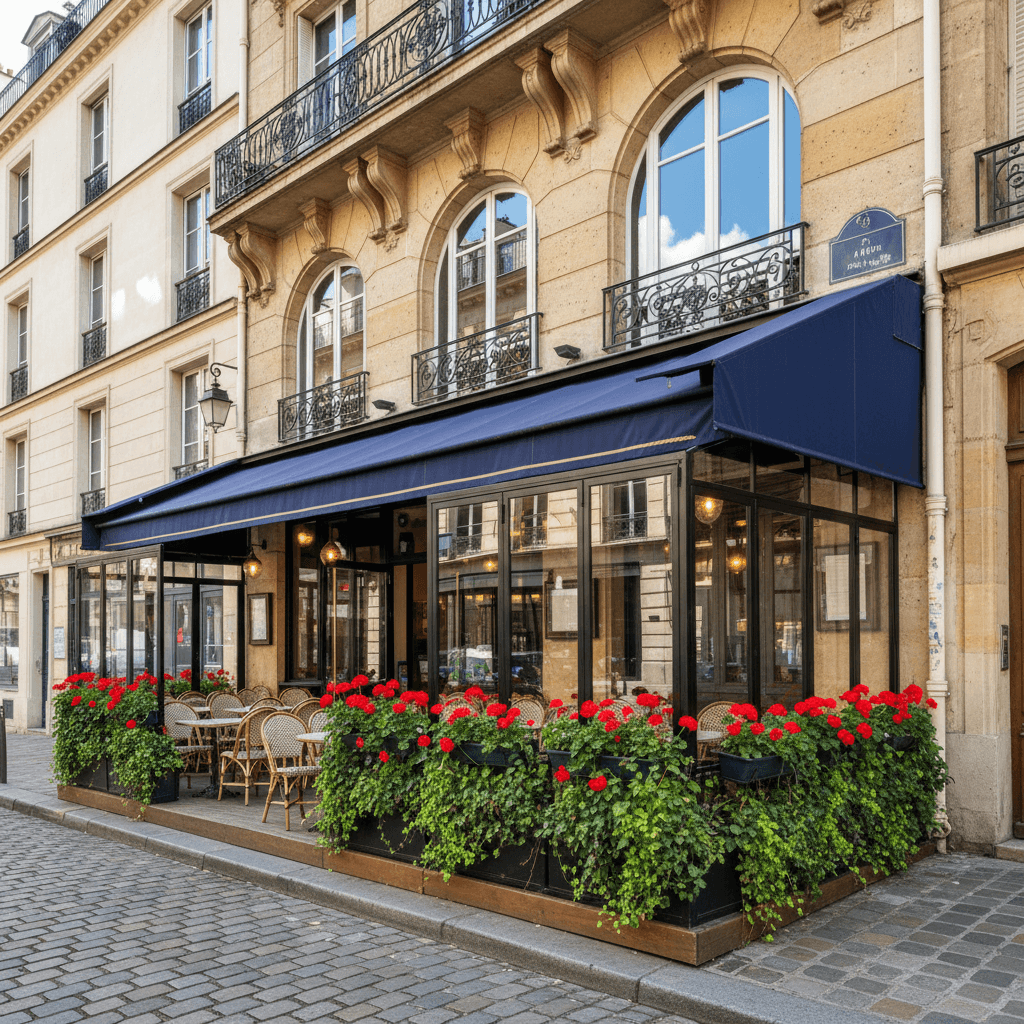 Restaurant 117m² à Paris : terrasse - licence IV