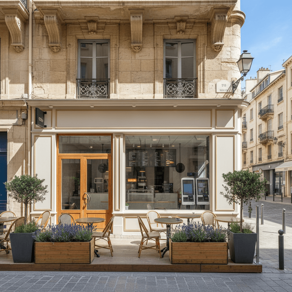 Fast-food 44m² à Marseille : terrasse
