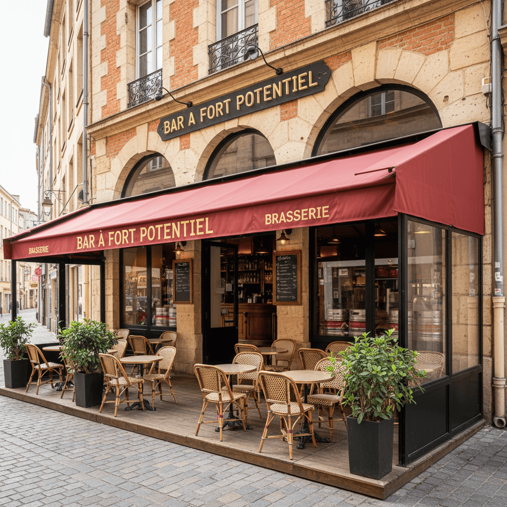 Bar-brasserie 70m² à Toulouse : terrasse - licence IV