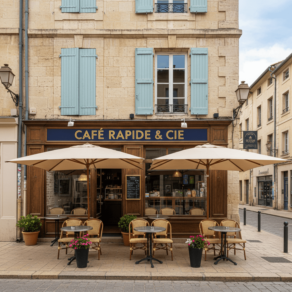 Fast-food 165m² à Montpellier : terrasse - licence IV