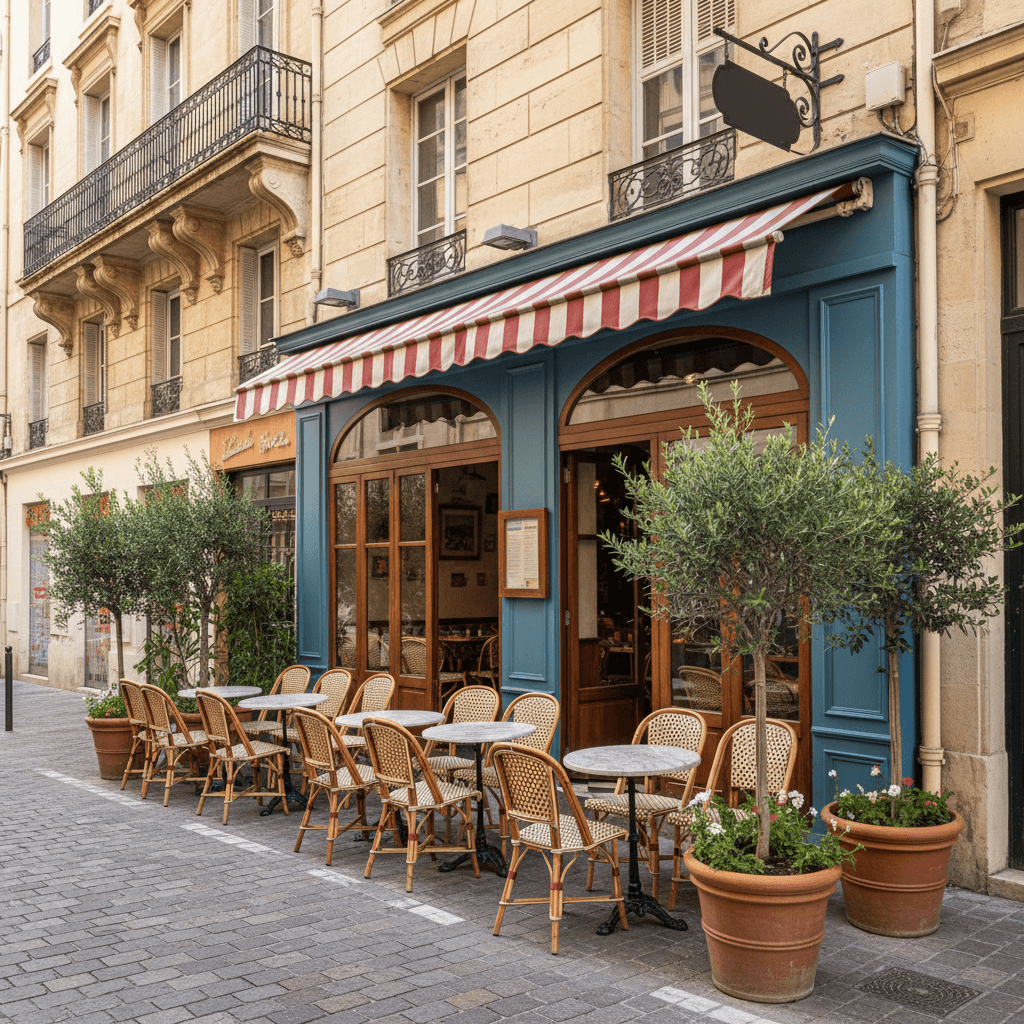 Restaurant à Marseille : terrasse - licence IV
