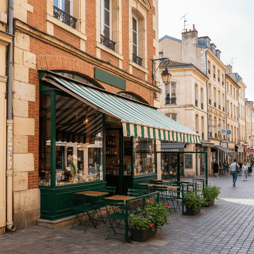 Restaurant 45m² à Toulouse : terrasse - extraction