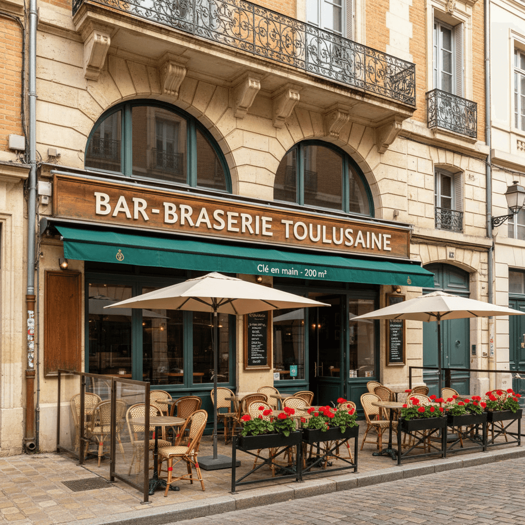 Bar-brasserie 200m² à Toulouse : licence IV - extraction