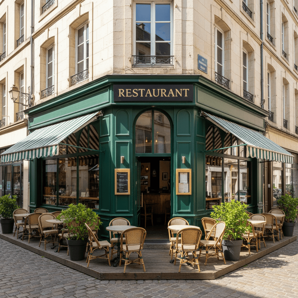 Restaurant 190m² à Clermont-Ferrand : terrasse - extraction