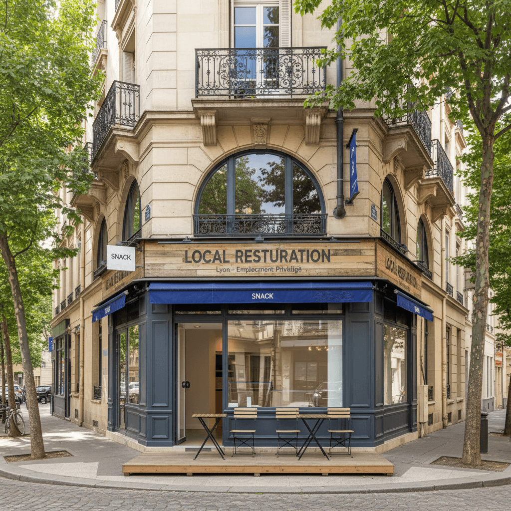 Snack à Lyon : terrasse - licence IV