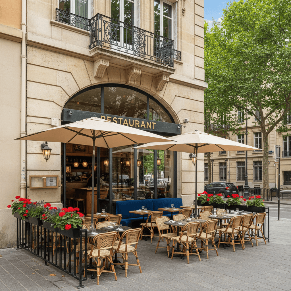 Restaurant à Lyon : terrasse - extraction