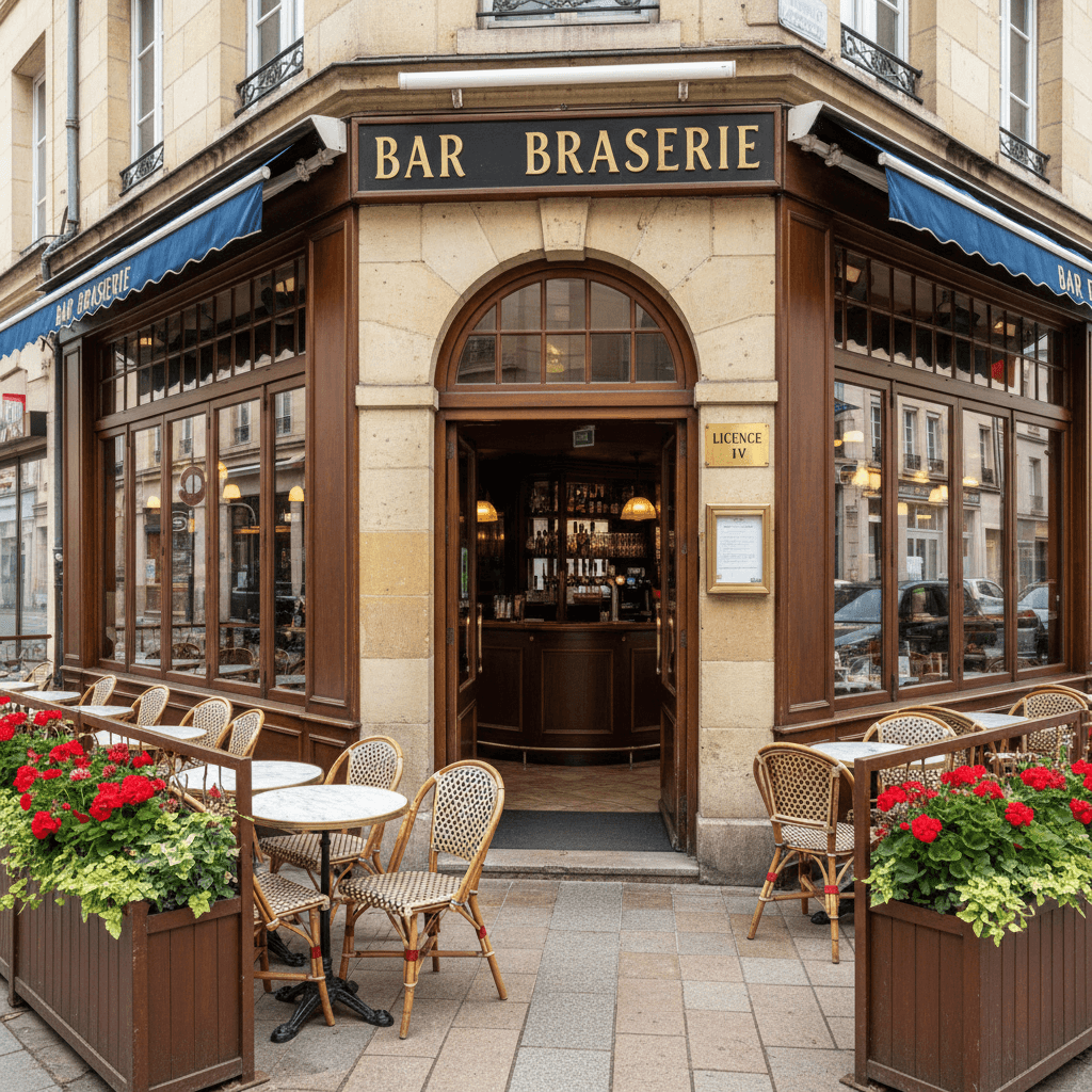 Bar-brasserie à Nantes : terrasse - licence IV
