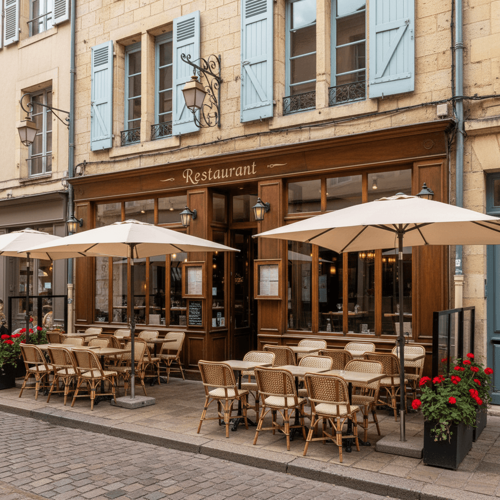 Restaurant 150m² à Dijon : terrasse - licence IV