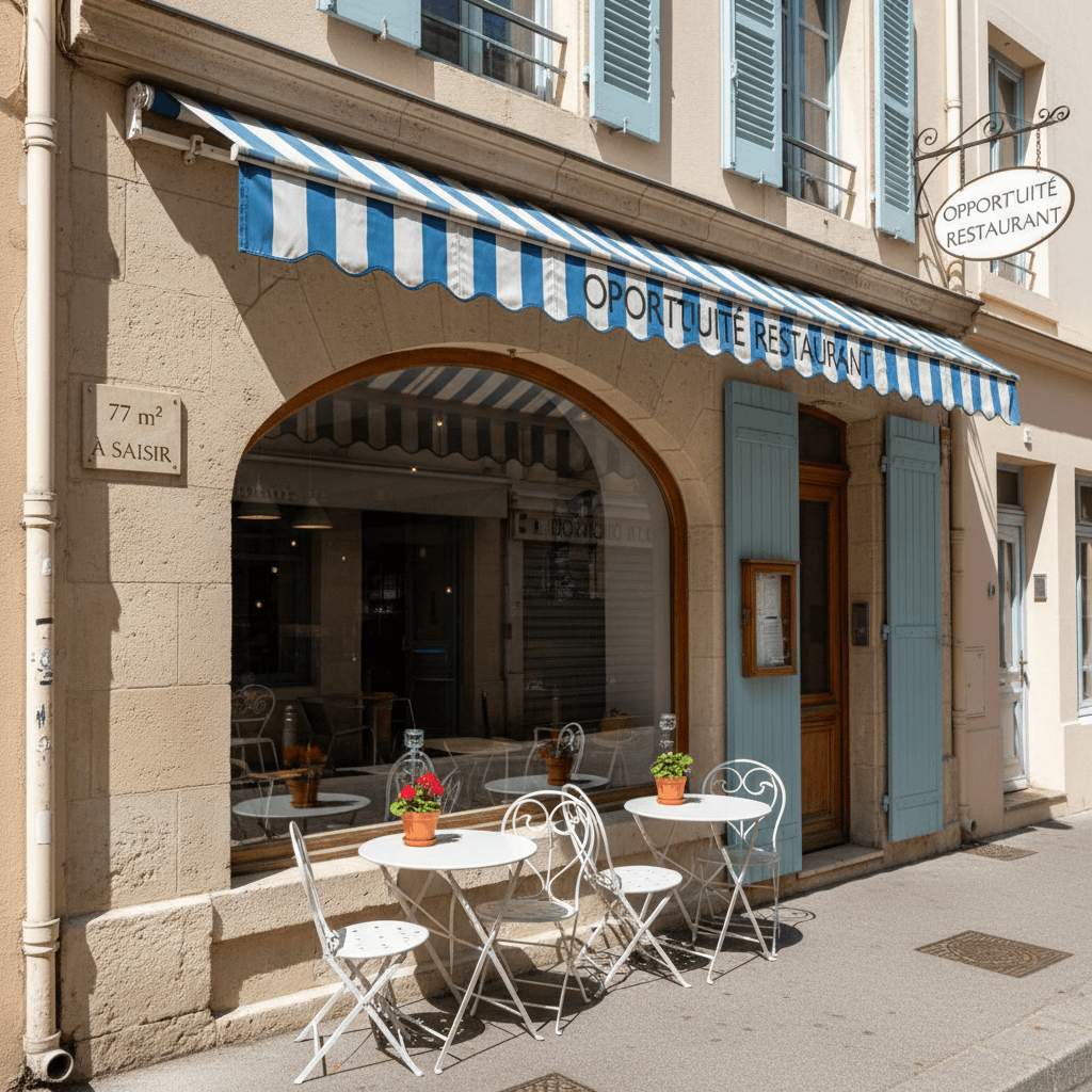 Restaurant 77m² à Toulon : terrasse - licence IV