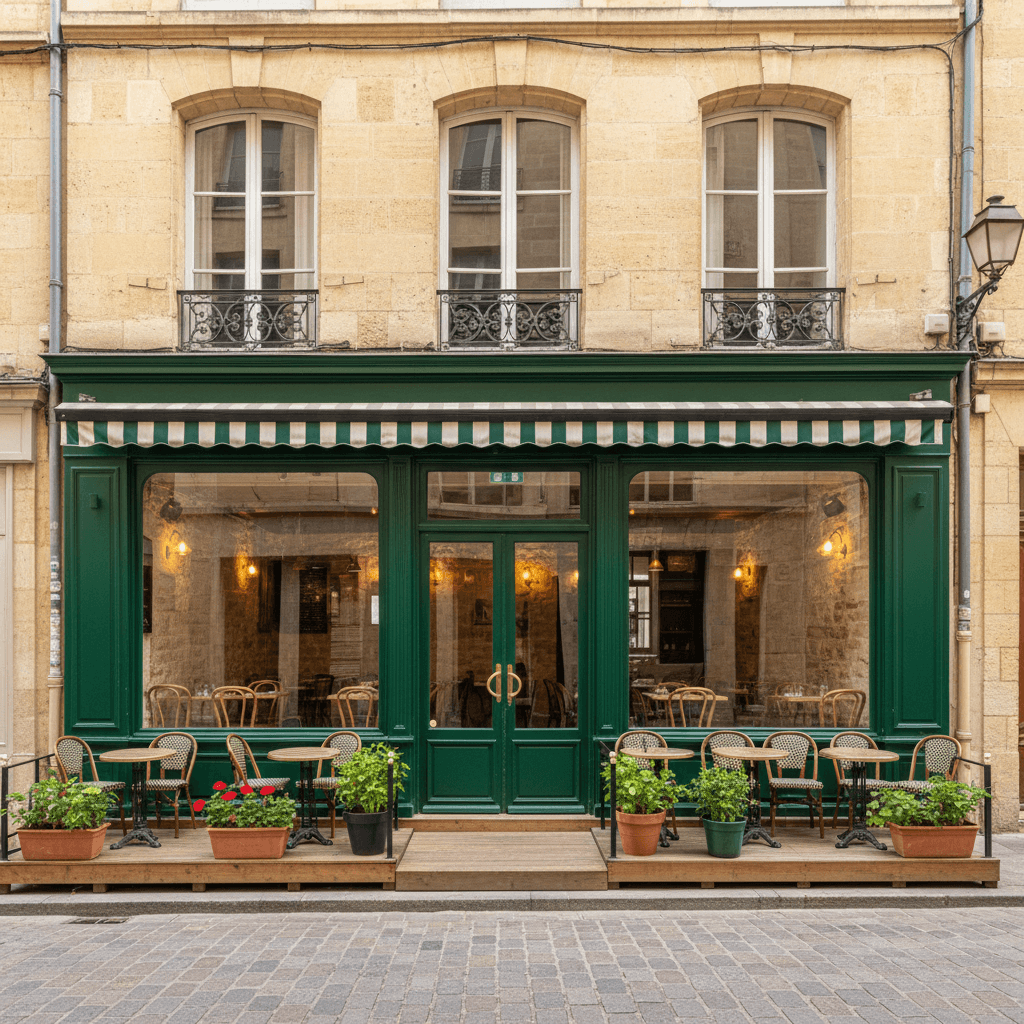 Restaurant à Bordeaux : terrasse - licence IV