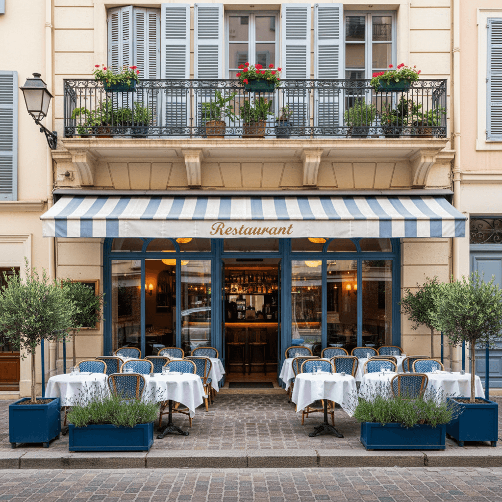 Restaurant 31m² à Nice : terrasse - licence IV