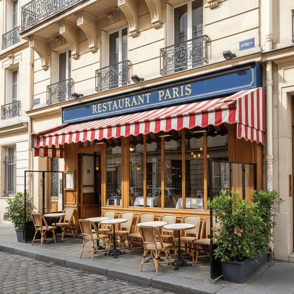 Restaurant 26 couverts à Paris : terrasse - licence IV