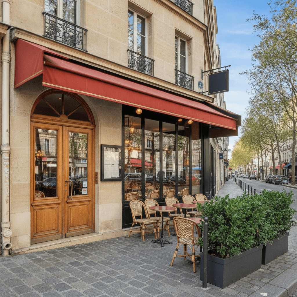 Restaurant 50m² à Paris : terrasse - extraction