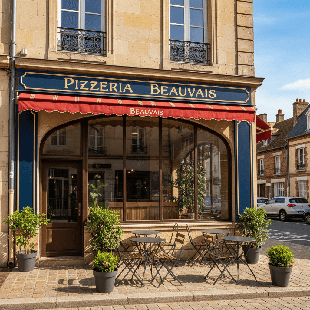 Fast-food 82m² à Beauvais : terrasse - licence IV