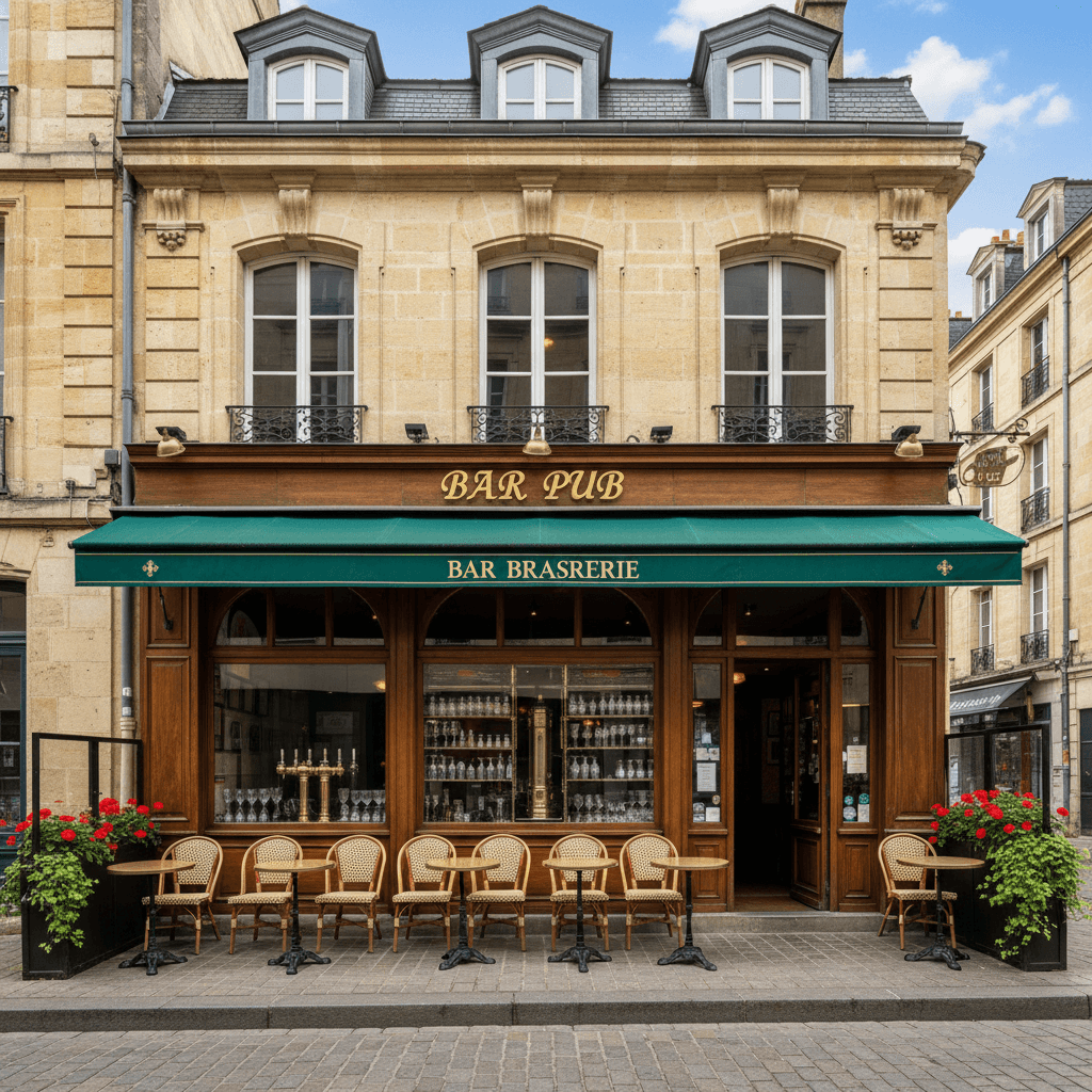 Bar-brasserie 90m² à Bordeaux : licence IV - extraction