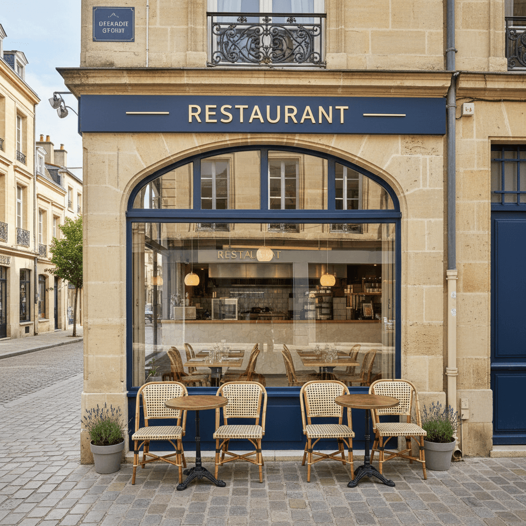 Restaurant 38m² à Bordeaux : extraction - cuisine équipée