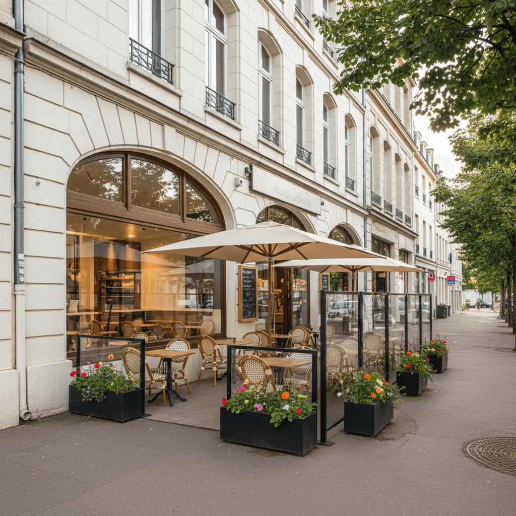 Fast-food 224m² à Nantes : terrasse - licence IV