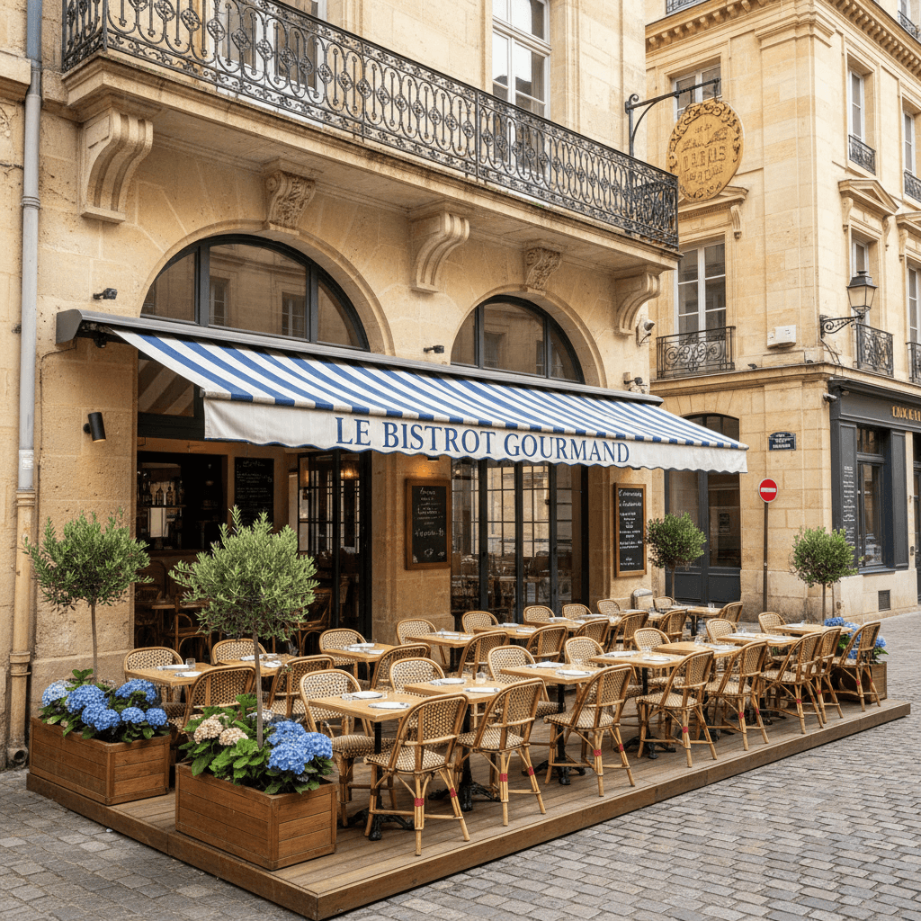 Restaurant 42m² à Bordeaux : terrasse