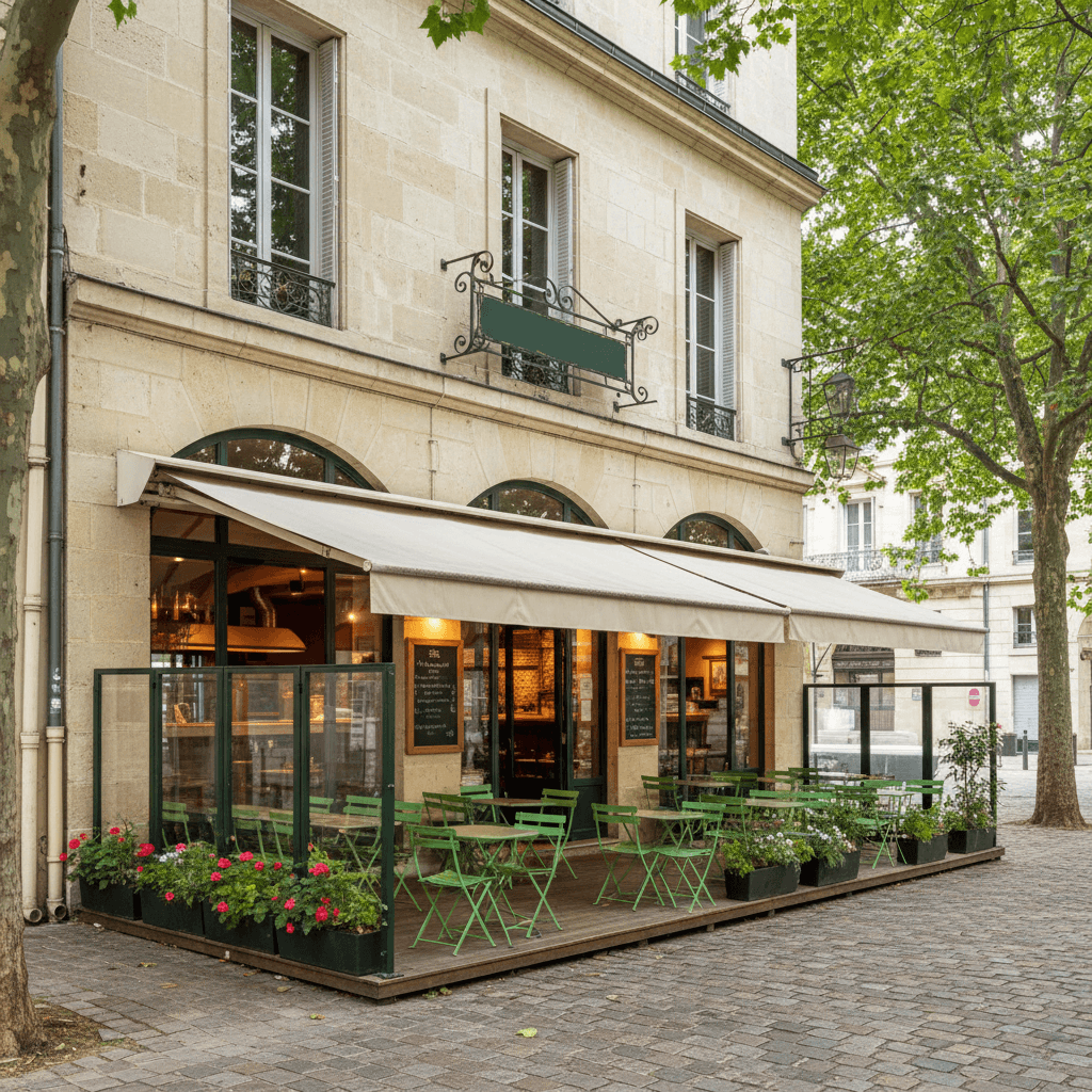 Restaurant 100m² à Nantes : terrasse - extraction