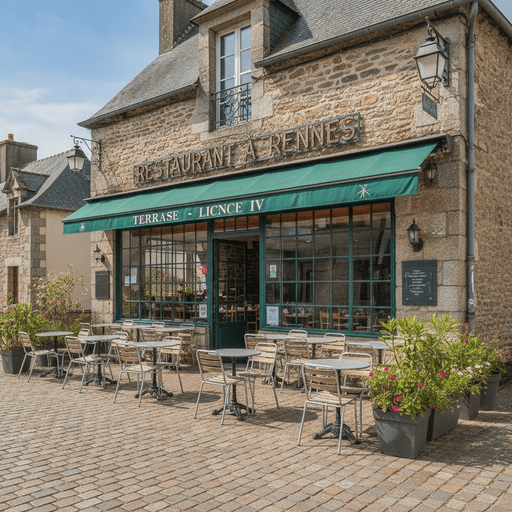 Restaurant à Rennes : terrasse - licence IV