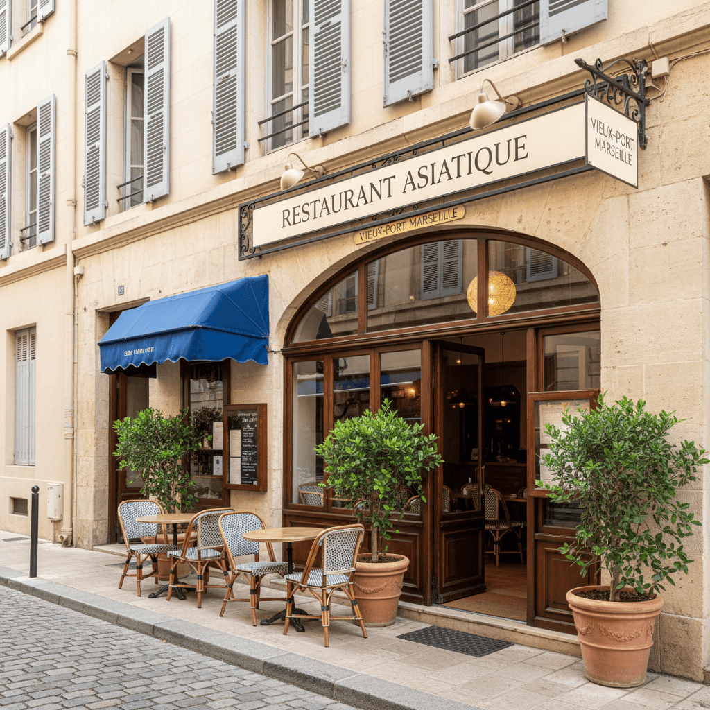 Restaurant 102m² à Marseille : terrasse - licence IV