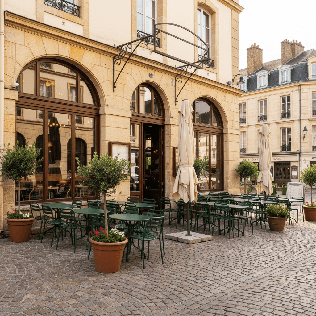 Fast-food à Nantes : terrasse - licence IV