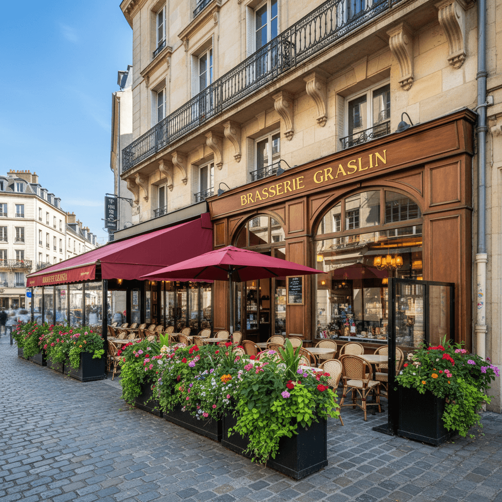 Restaurant 160m² à Nantes : terrasse - extraction