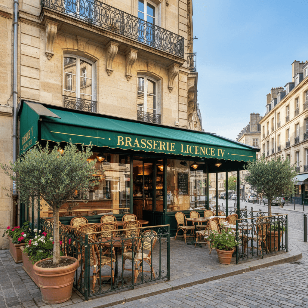 Bar-brasserie 180m² à Bordeaux : terrasse - licence IV