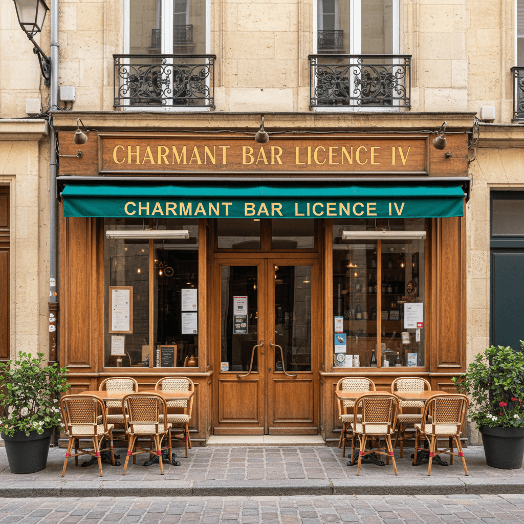 Bar-brasserie 78m² à Bordeaux : terrasse - licence IV