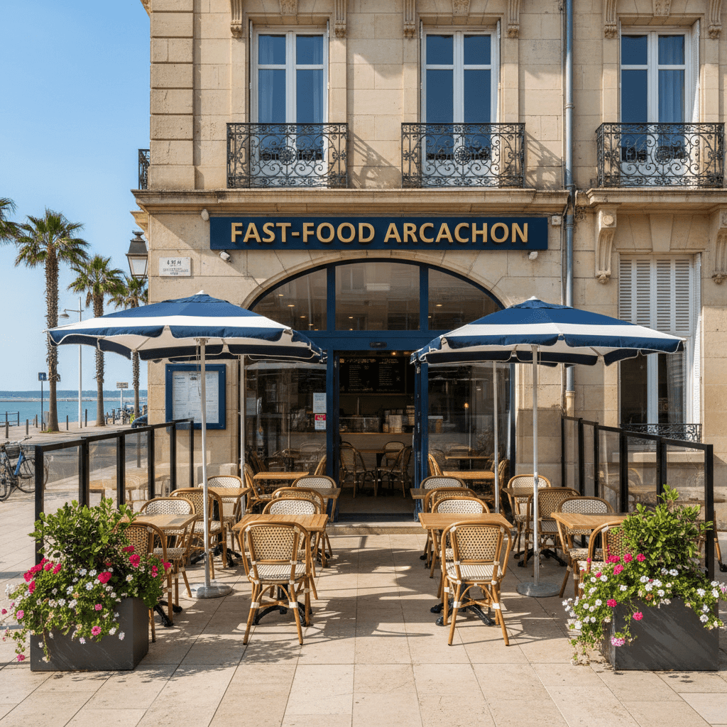 Fast-food à Arcachon : terrasse - licence IV