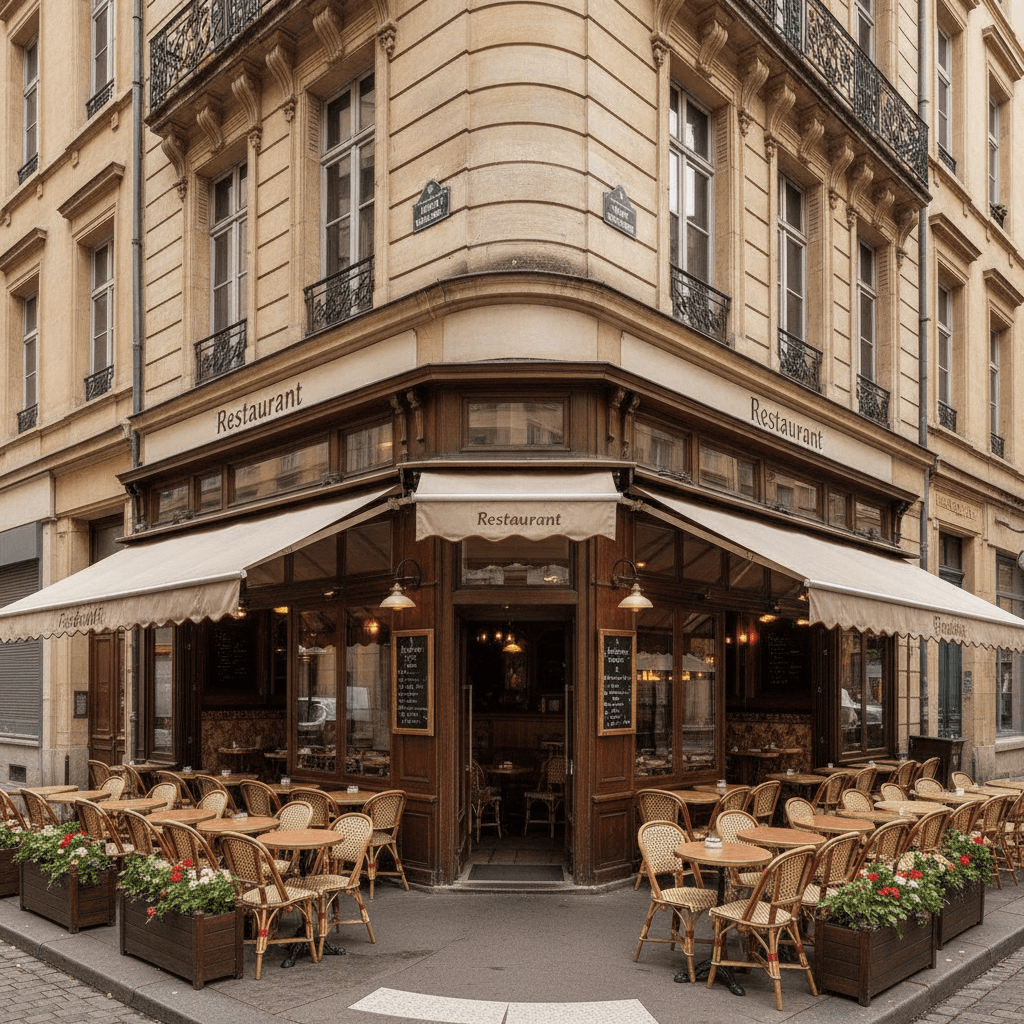 Restaurant 55m² à Lyon : terrasse - extraction