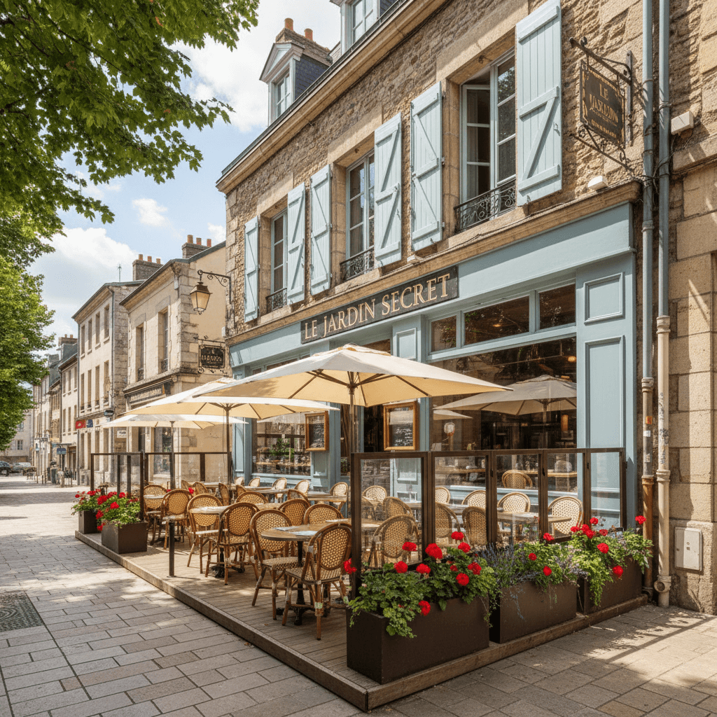Restaurant à Nantes : terrasse - extraction