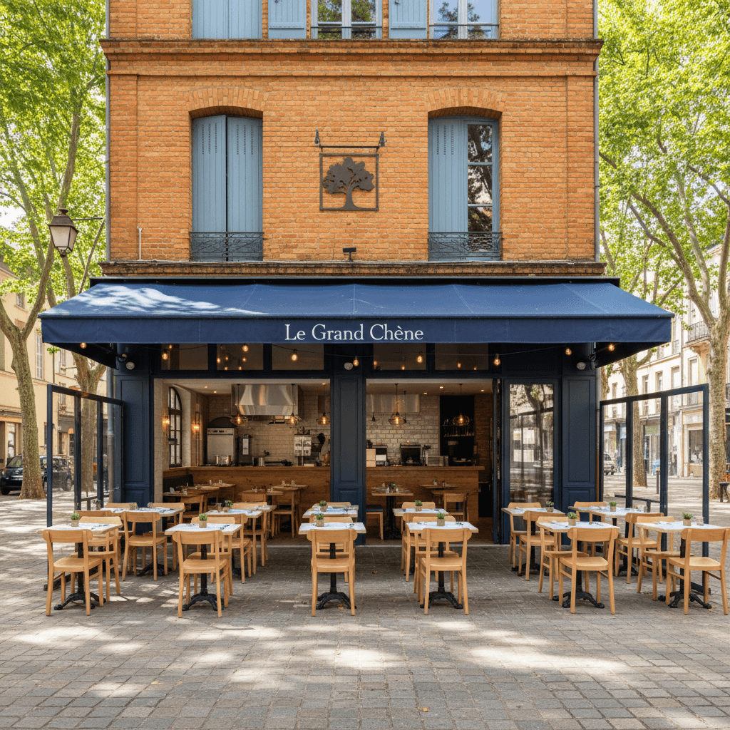 Restaurant 140m² à Toulouse : terrasse - licence IV