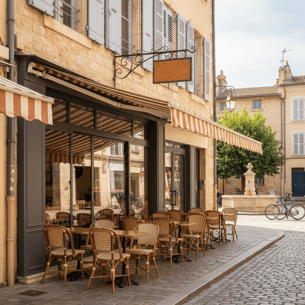 Fast-food 55m² à Aix-En-Provence : terrasse - licence IV