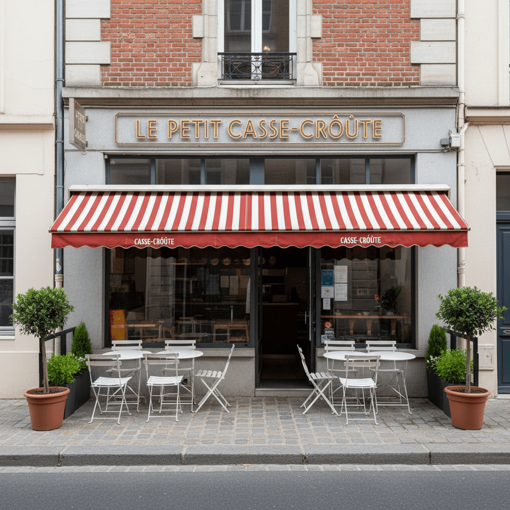 Fast-food 110m² à Lille : terrasse - extraction