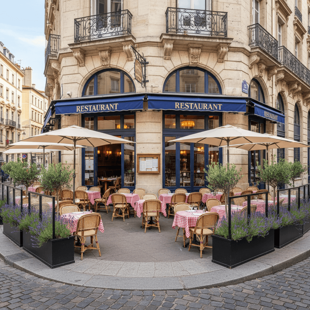 Restaurant 100m² à Lyon : terrasse