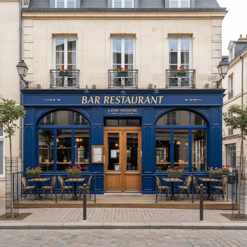 Restaurant 204m² à Nantes : terrasse - licence IV