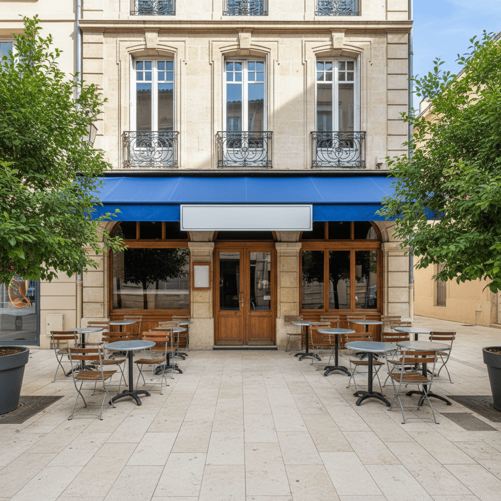 Fast-food 44m² à Montpellier : terrasse - licence IV