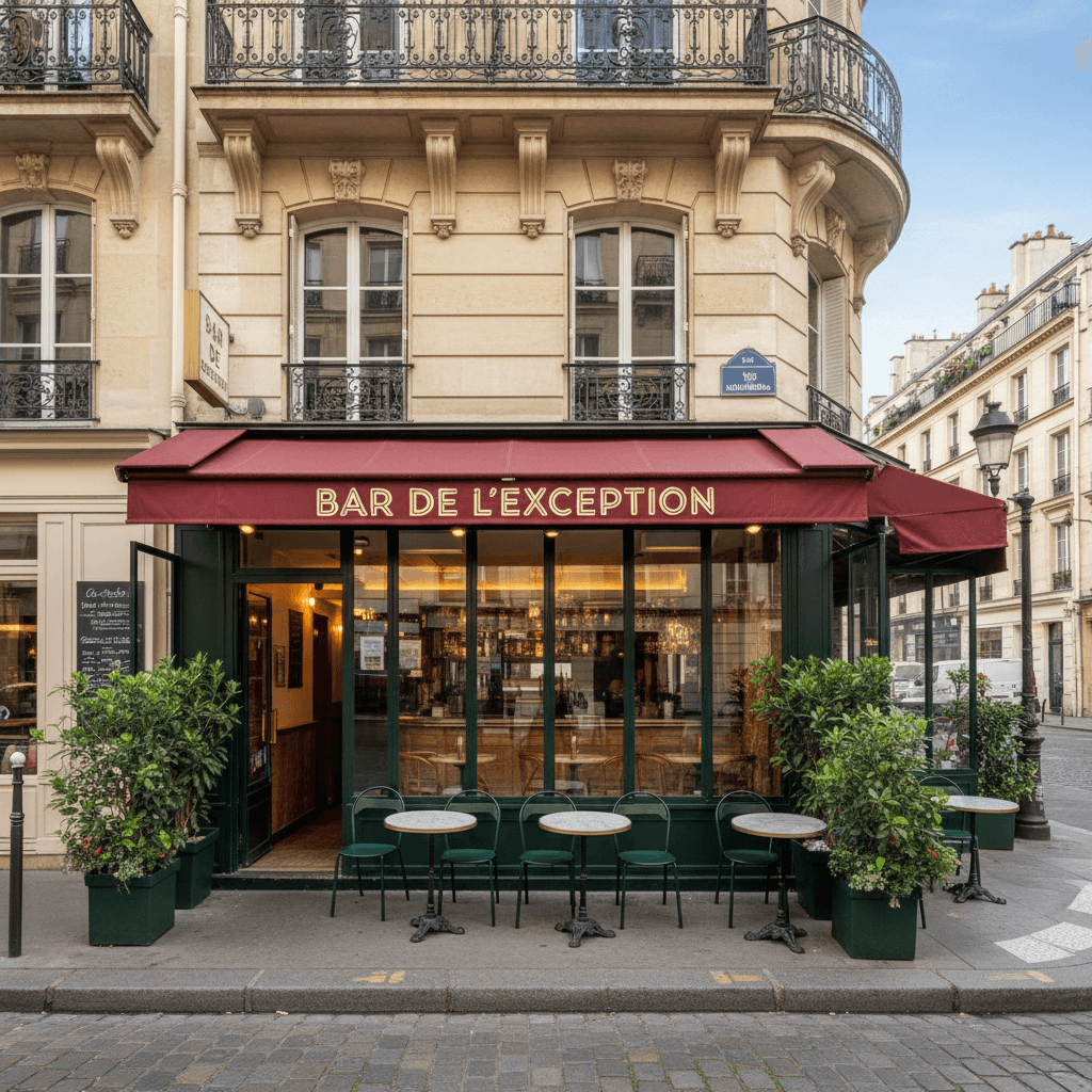 Bar d'exception à Paris, surface 61 m²