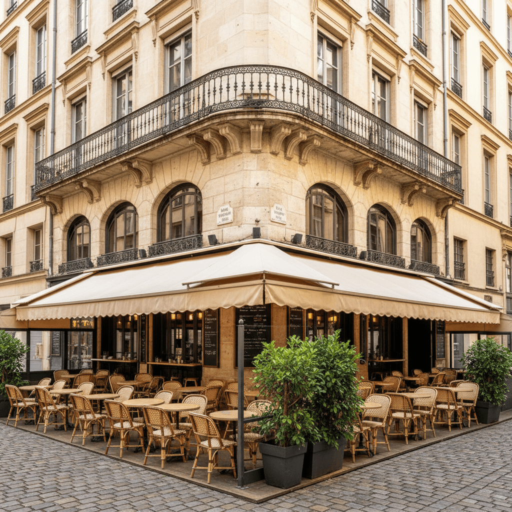 Restaurant 85m² à Lyon : terrasse