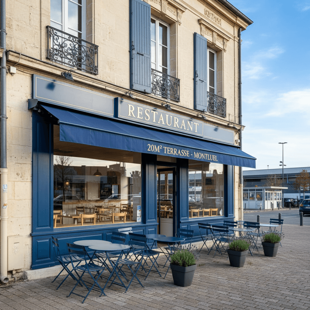 Restaurant 20m² à Montluel : terrasse