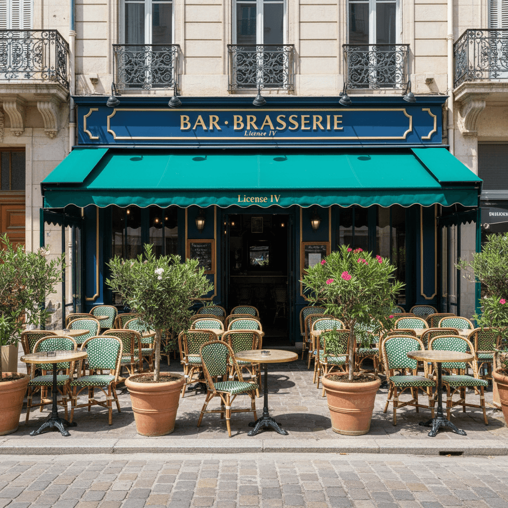 Bar-brasserie à Toulon : terrasse - licence IV